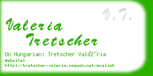 valeria tretscher business card